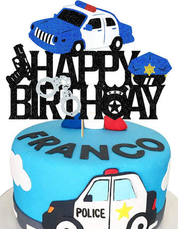 Police Cake Topper