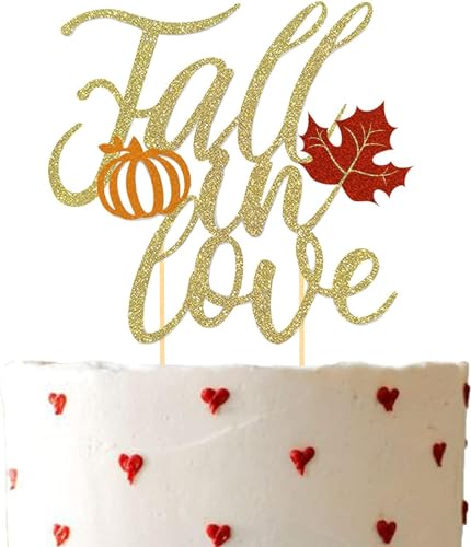 Fall in Love Cake Topper