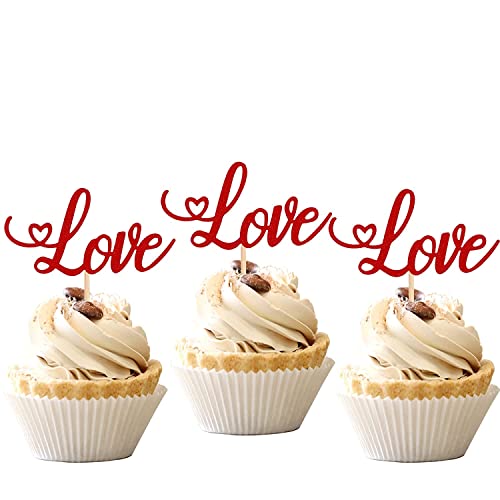 Valentine's Day Love Cupcake Toppers