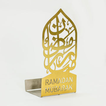 Metallic Gold Tealight Table Decor for Ramadan Kareem