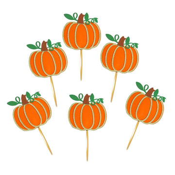 Pumpkin Cupcake Toppers