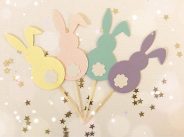 Confetti! - Easter Bunny Cupcake Topper | Bunny Turning One Toppers | Bunny Turning One Decor | Easter Decor | Easter Parties | Bunny Birthday Party…