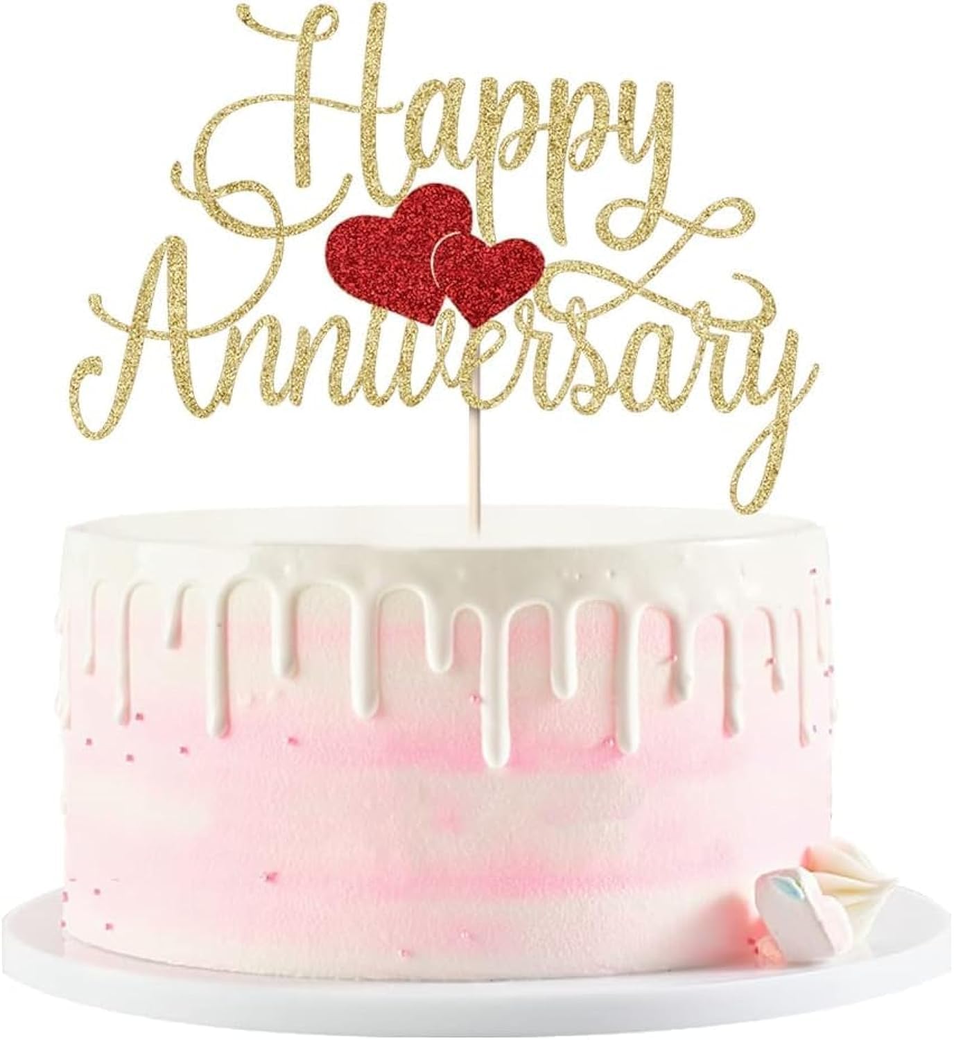 Happy Anniversary Cake Topper