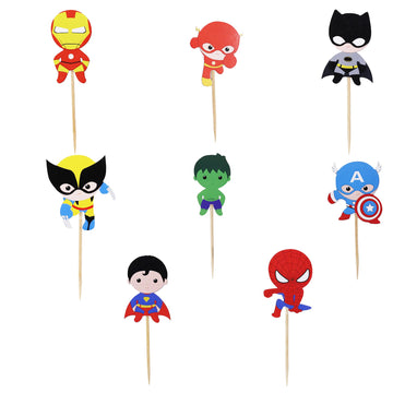 Superhero Cupcake Toppers