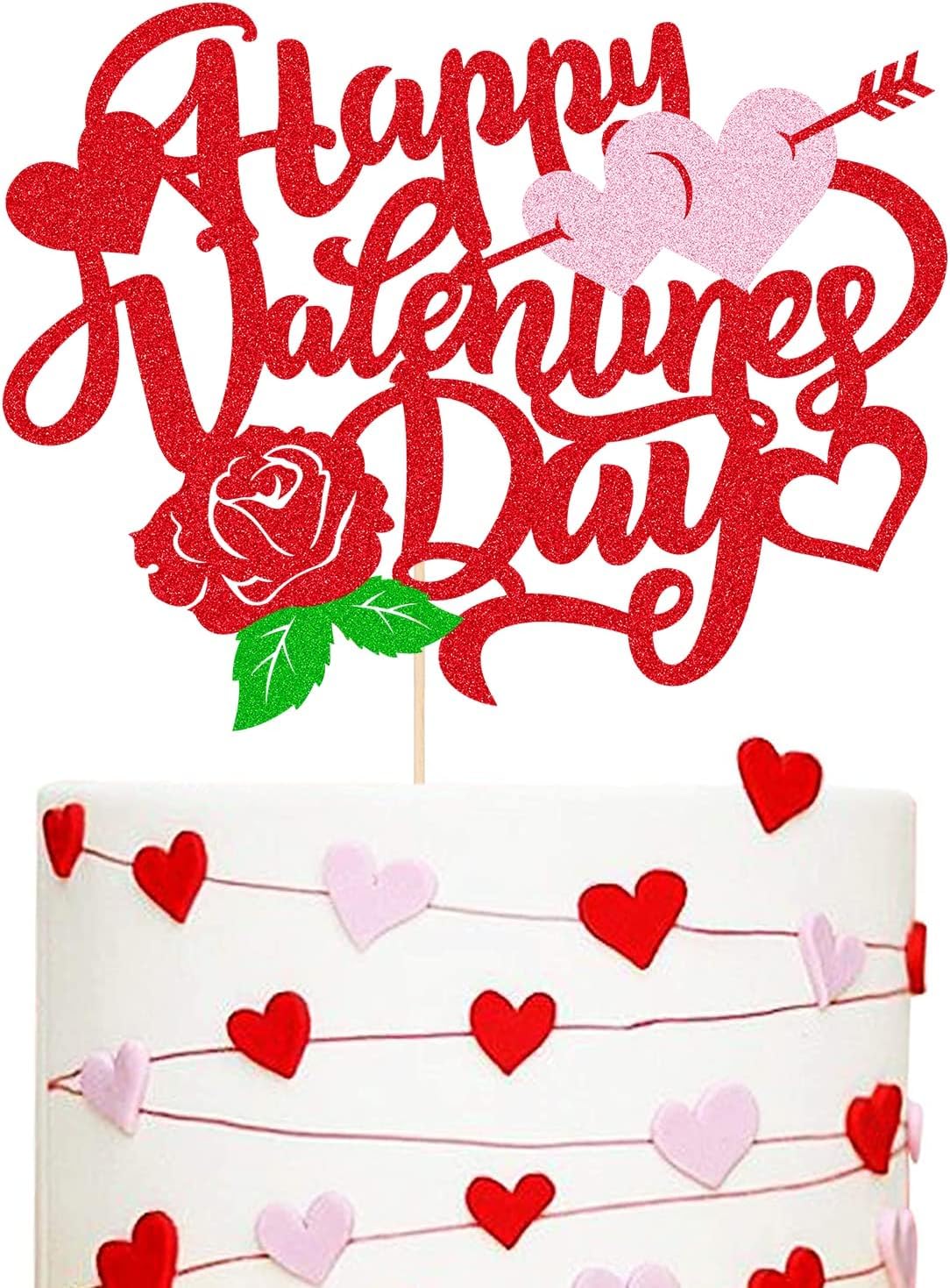 Happy Valentine's Day Cake Topper