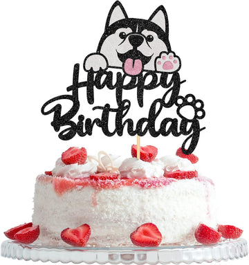 Husky Dog Cake Topper