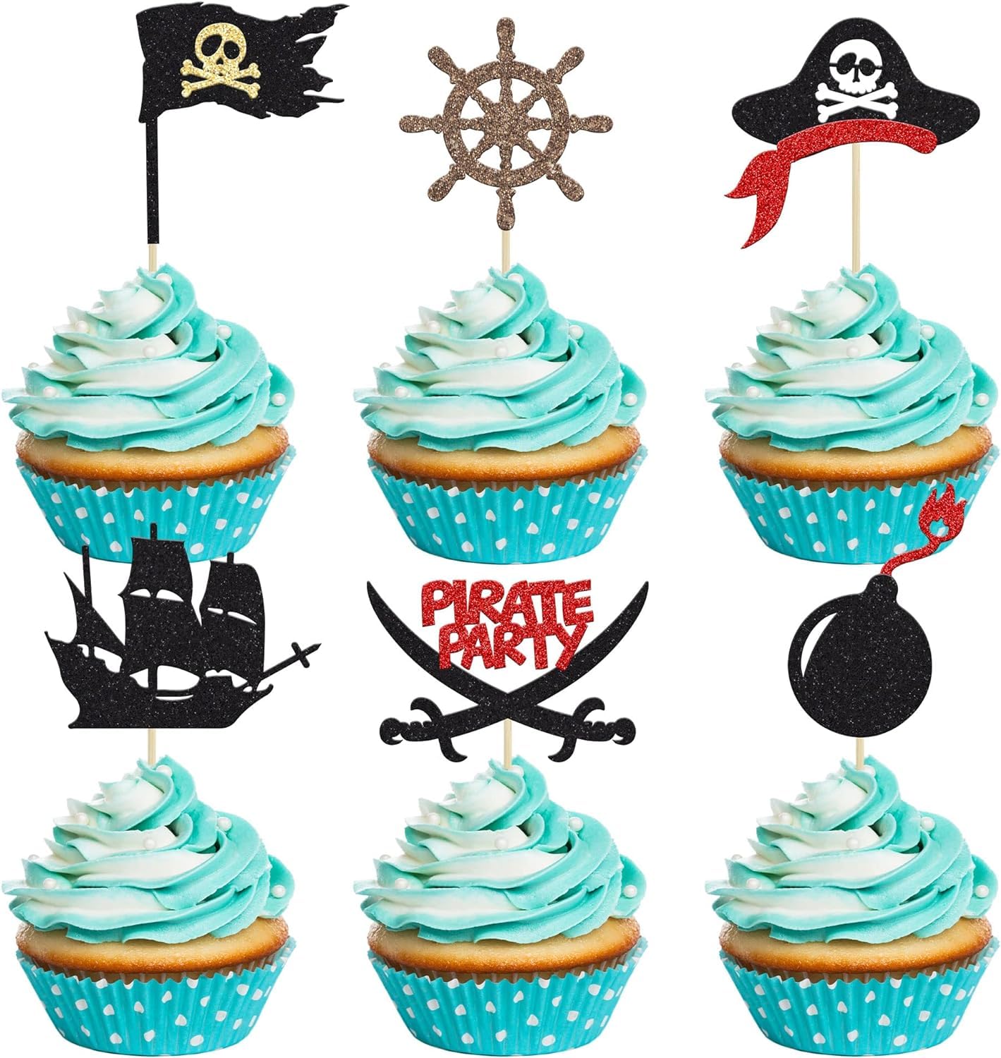 Pirate Cupcake Toppers