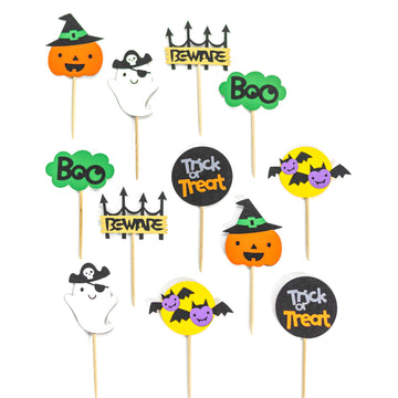 Halloween Theme Layered Cupcake Toppers