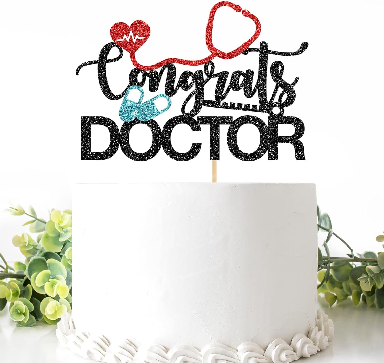 Congrats Doctor Graduation Cake Topper