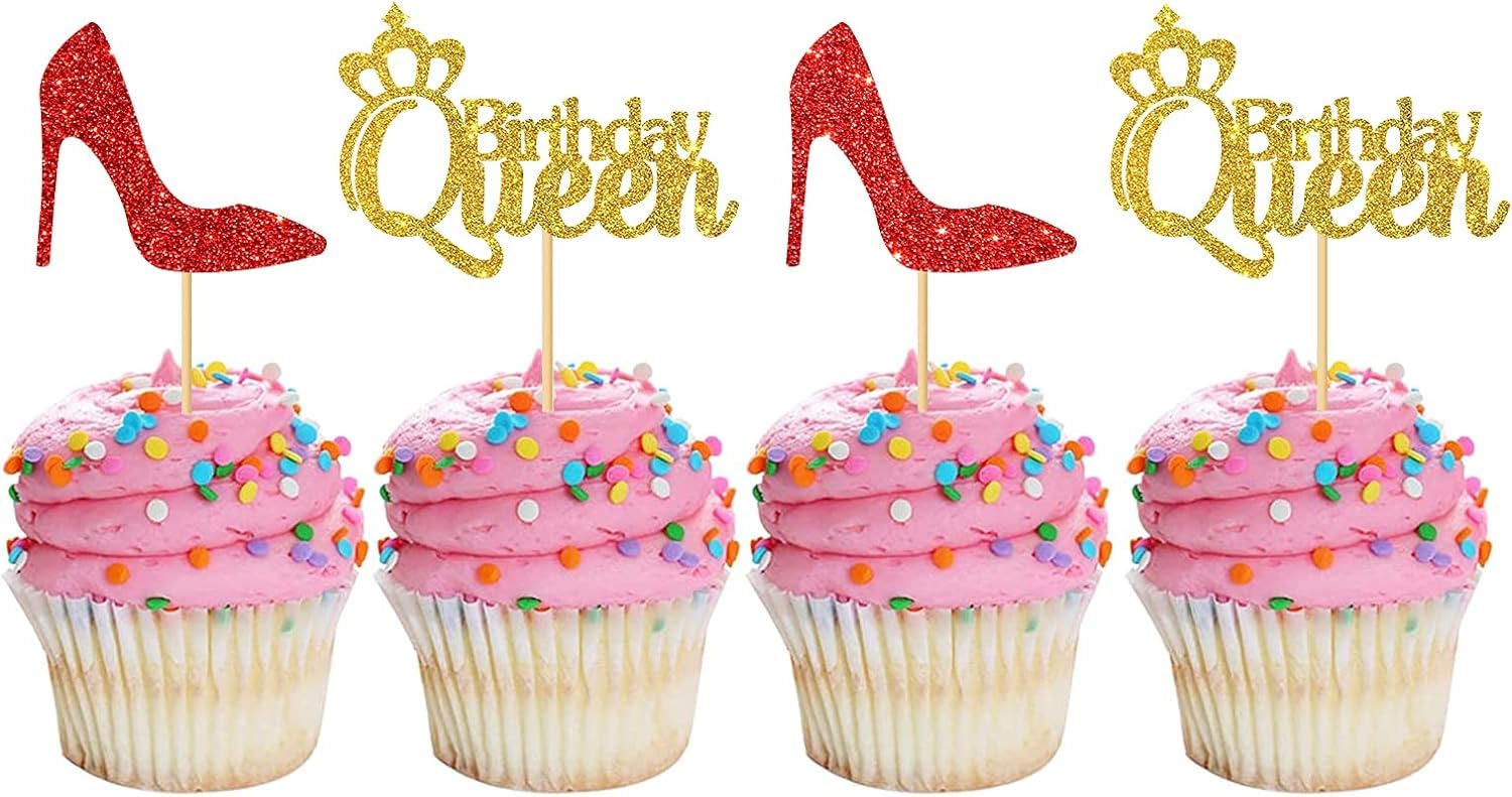 Birthday queen Cupcake Toppers