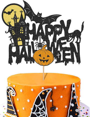 Happy Halloween Cake Topper