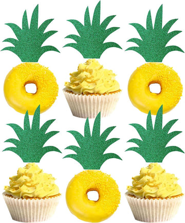 Pineapple Leaf Cupcake Topper