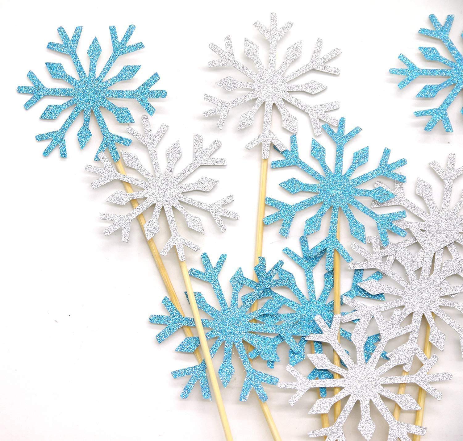 Snowflakes Cupcake Toppers