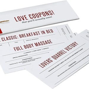 Confetti Collections Love Coupons For Him Or Her, Husband, Wife, Boyfriend, Girlfriend Or Couples. Unique Romantic Valentines Day, Christmas Or Birthday Gift - 15 Unique Cards