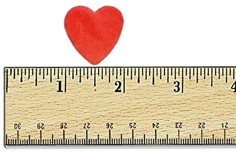Valentine's Day Heart Shape Tissue Confetti 1000 Pcs / 10-15 grm Paper Table Confetti for Valentine's Day, Wedding Party, Baby Shower and Balloon Decorations, 1 inch (Rose Red, Peach)