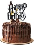 Magical Wizard Inspired Cake Topper, Harry P Theme Custom Name Cake Topper, Magical Wizard Inspired Happy Birthday Party Decoration, Gryffindor Cake Topper