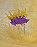 Gold & Violet Glittery Diwali Diya Cupcake Toppers Party Cake Food Picks