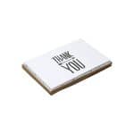 Thank You Cards - Thank You Notes - Blank Note Cards with Craft Paper Envelopes - Perfect for Business, Wedding, Graduation, Bridal and Baby Shower - 4x6 inches (Pack of 12)