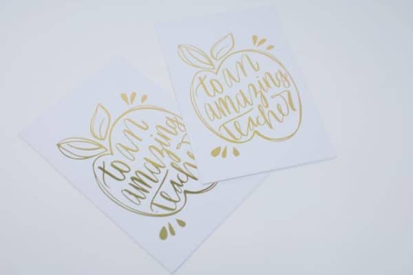 Cute Teachers Day Card | Pack of 12, Thank You Card for Teacher, Appreciation Card for School Teacher Mom, Thank You to an amazing teacher