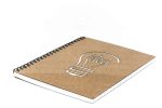 A5 Idea Kraft Spiral Binding Dairy Notebook for Home and Office use - Premium Stationery, Natural Shade Paper Journal Diary