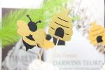 Glitter Bumble Bee Cupcake Toppers Bee Cupcake Toppers for Baby Shower Birthday Honey bee Party Decor