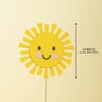 You Are My Sunshine Cupcake Toppers, You Are My Sunshine Theme, Sunshine Birthday Decor, First Birthday, Cupcake Toppers, Sun Theme