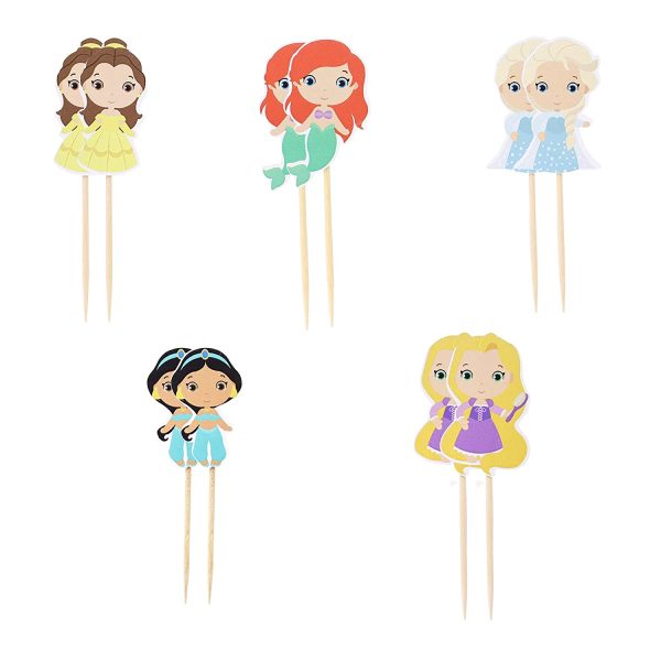 Princess Cupcake Toppers Birthday Cake Decorations Party Supplies Decor
