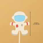 Space Astronaut Cupcake Toppers Planet Rocket Spaceship Trip to the Moon Star Cupcake Food Picks Universe Outer Space Theme Baby Shower Kids Birthday Party Cake Decorations