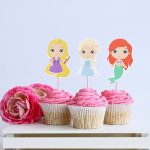 Princess Cupcake Toppers Birthday Cake Decorations Party Supplies Decor