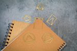 Cute Gold Geometrical Metal Bookmarks for Book Marker Holder Vintage Gold Bookmarks Office Supply Material School (Pack of 3)