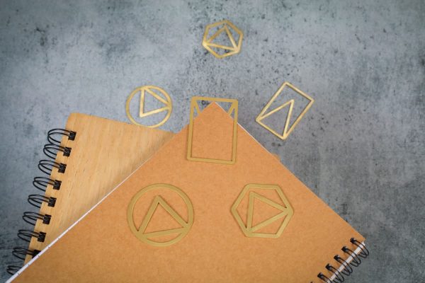 Cute Gold Geometrical Metal Bookmarks for Book Marker Holder Vintage Gold Bookmarks Office Supply Material School (Pack of 3)