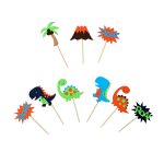 Dinosaur Cupcake Toppers Baby Dinosaur Cupcake Picks Dino Theme Baby Shower Kids Birthday Party Cake Decorations Supplies, Kids Party, Dino Party, Kids birthday, boys, Cake Topper