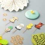 Multi Layer Farm Animal Cupcake Topper Party Decorations for Kids Birthday Baby Shower Barnyard Cartoon Cupcake Topper Picks Party Supplies (Cupcake Topper)