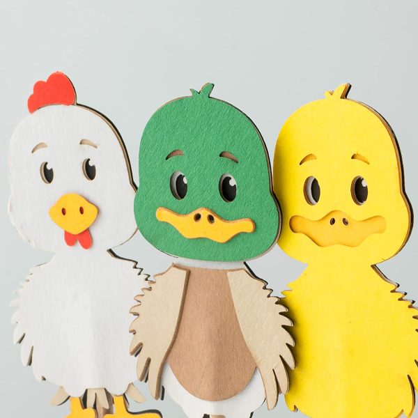 Multi Layer Farm Animal Cupcake Topper Party Decorations for Kids Birthday Baby Shower Barnyard Cartoon Cupcake Topper Picks Party Supplies (Cupcake Topper)