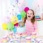 inch round tissue paper table confetti unicorn / mermaid party decoration, 10-15grms- Multi color