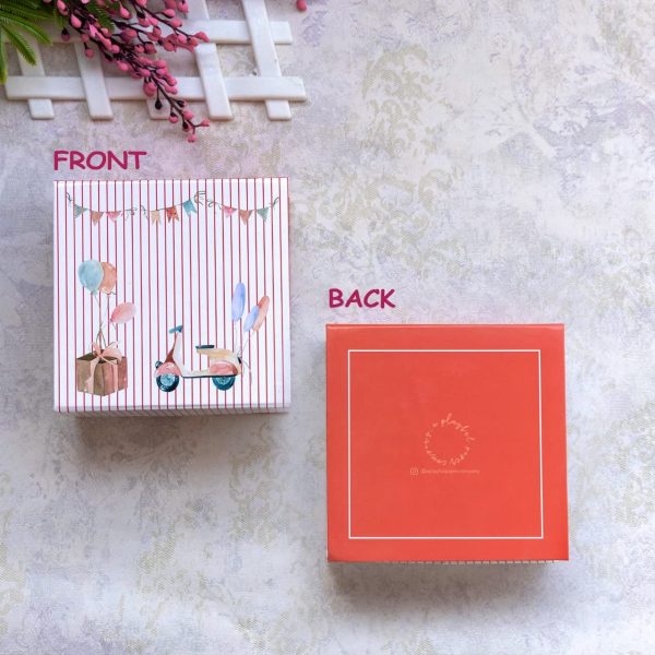 Luxury Gift Box 5x5x2.5 Inches Storage Box Magnetic Closure for Luxury Packaging Box for Mother's Day, Birthdays, Bridal Gifts,Weddings (Vintage Car)