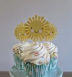 You Are My Sunshine Cupcake Toppers, You Are My Sunshine Theme, Sunshine Birthday Decor, First Birthday, Cupcake Toppers, Sun Theme