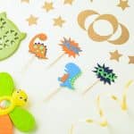 Dinosaur Cupcake Toppers Baby Dinosaur Cupcake Picks Dino Theme Baby Shower Kids Birthday Party Cake Decorations Supplies, Kids Party, Dino Party, Kids birthday, boys, Cake Topper