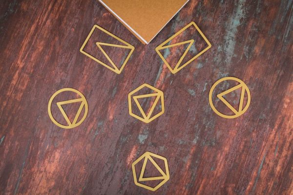 Cute Gold Geometrical Metal Bookmarks for Book Marker Holder Vintage Gold Bookmarks Office Supply Material School (Pack of 3)