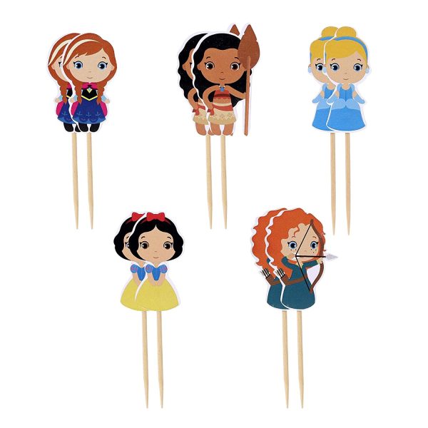 Princess Cupcake Toppers Birthday Cake Decorations Party Supplies Decor