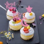 Baby Shower Girl Cupcake Toppers with Moon Glitter Star Sweet Baby Girl Cupcake Picks Baby Shower Kids Girl Birthday Party Cake Decorations Supplies Pink (Sweet Baby Girl)