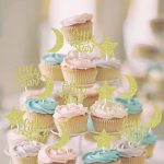 Little Star Cupcake Toppers with Moon Gold Glitter Star Cupcake Picks Baby Shower Kids Birthday Party Cake Decorations Supplies