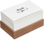 Thank You Notes with Brown Kraft Envelopes, Thank You Cards Set, Blank Inside, Handwritten Style for Baby Showers & Wedding