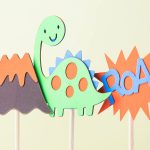 Dinosaur Cupcake Toppers Baby Dinosaur Cupcake Picks Dino Theme Baby Shower Kids Birthday Party Cake Decorations Supplies, Kids Party, Dino Party, Kids birthday, boys, Cake Topper