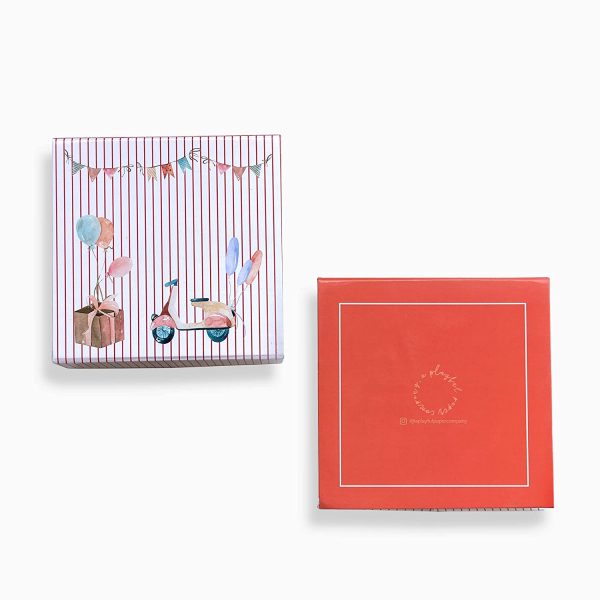 Luxury Gift Box 5x5x2.5 Inches Storage Box Magnetic Closure for Luxury Packaging Box for Mother's Day, Birthdays, Bridal Gifts,Weddings (Vintage Car)
