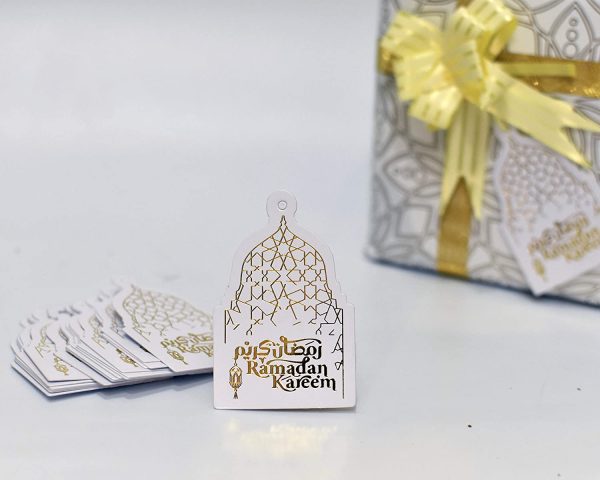 Gold Foil Ramadan Kareem Gift Tags, Ramadan Decoration, Islamic Stationary, Islamic Bookmarks, Favor Gift Tags