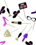 Make Up Cupcake Toppers Spa Cupcake Toppers Cosmetics Cupcake Toppers for Make Up Parties Make-Up Birthday Cupcake Toppers for Glam Birthday Teen Birthday Fashion and Girly Stuff
