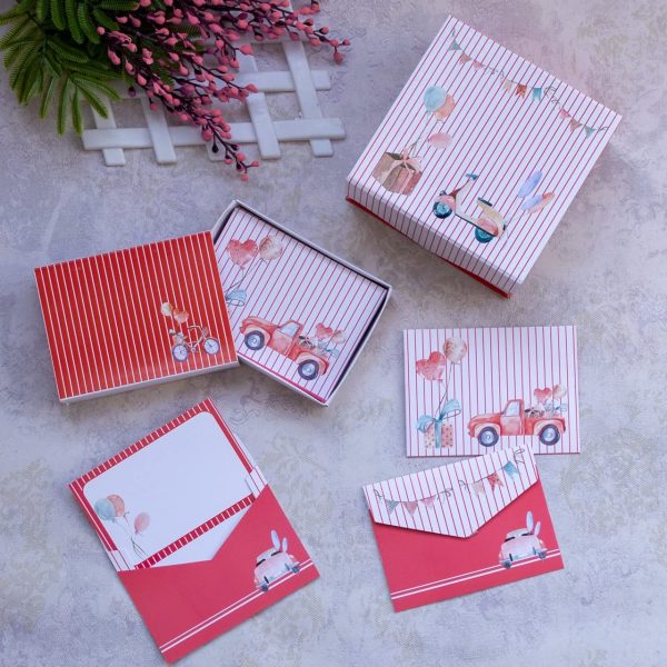 Luxury Gift Box 5x5x2.5 Inches Storage Box Magnetic Closure for Luxury Packaging Box for Mother's Day, Birthdays, Bridal Gifts,Weddings (Vintage Car)