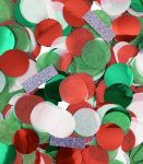 Christmas Holiday Confetti Silver Glitter Accents - Specially Crafted for Christmas, Thanksgiving, Weddings, New Years, Birthdays, Arts & Crafts, Packaging