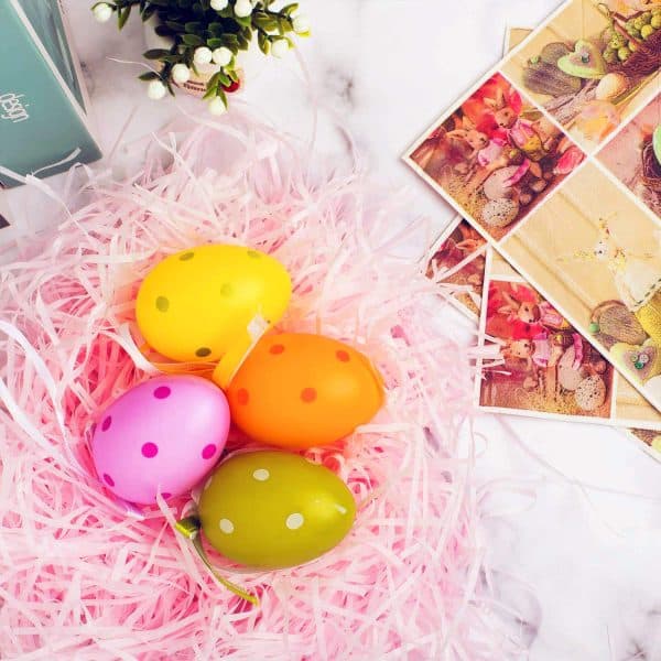 Basket Grass Craft Shredded Tissue Raffia Gift Filler Paper Shreds for DIY Gift Packaging Easter Basket Filling Egg Stuffer Party Supplies Accessories Decoration (BabyPink) 50g